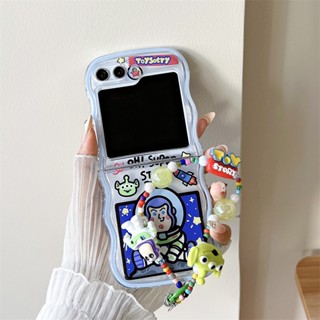 เคสโทรศัพท์มือถือ TPU แบบนิ่ม ลาย Buzz Lightyear Wave สําหรับ Samsung Z Flip 5 Z Flip 4 Z Flip 3