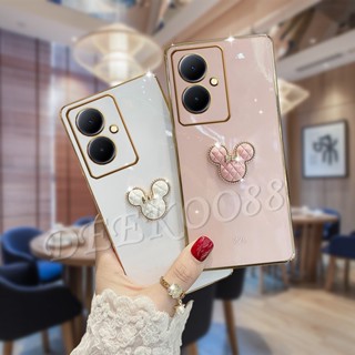 พร้อมส่ง เคสโทรศัพท์มือถือนิ่ม ลายหมีน่ารัก สีชมพู สีเขียว สําหรับ VIVOY78 VIVOY27 VIVOY02T VIVO Y78 Y27 Y02T 5G 4G 2023