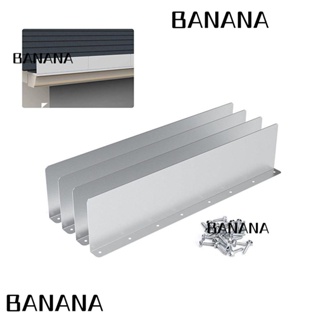 Banana1 ที่กั้นน้ําฝน สเตนเลส ป้องกันการกัดกร่อน สําหรับติดหลังคารถยนต์ 4 ชิ้น