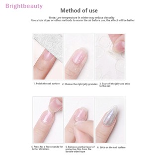 Brightbeauty เทปกาวติดเล็บปลอม แบบใส สองด้าน สีชมพู 240 ชิ้น TH