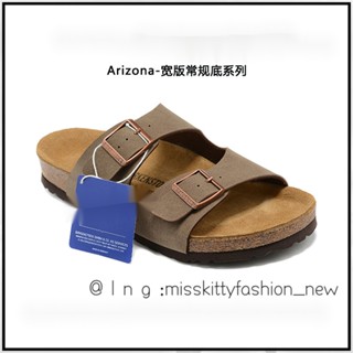 birkenstock รองเท้าแตะ แต่งหัวเข็มขัดคู่ ลายโลโก้