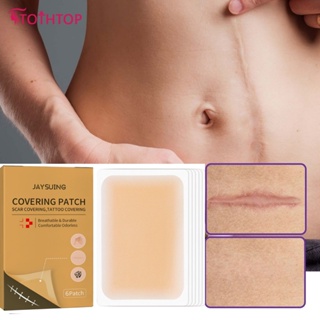 Jaysuing Tattoo Scar Acne Cover Up Sticker Skin Invisible Concealer Patches Silicone Tattoo Conceal Tape Concealing Waterproof Birthmarks Covering Patch Breathable [TOP]