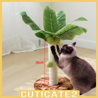 [Cuticate2] ของเล่นเสาข่วนเล็บแมว พร้อมลูกบอล ทนทาน สําหรับแมว