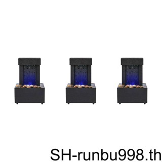 น้ําพุตั้งโต๊ะ LED 1 2 3 ดวง พร้อมน้ําพุ สําหรับทําสมาธิ