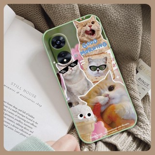 phone case protective case Phone Case For OPPO A97 5G Skin-friendly feel soft shell Anti-fall Solid color cute Cartoon