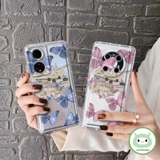 เคสโทรศัพท์มือถือแบบนิ่ม TPU ใส กันกระแทก ลายผีเสื้อสวยงาม สําหรับ Oppo A16-4G Oppo A16S A54S Oppo A5S A7 2018 AX5S AX7 A7N Oppo A12 A12S Oppo A11K Oppo A15 A15S