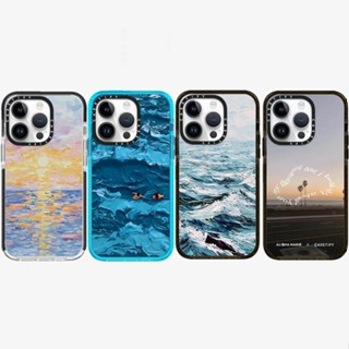 Casetify เคสโทรศัพท์ซิลิโคน แบบนิ่ม ลายทะเล เรืองแสง สําหรับ iPhone 14 11 12 13 Pro 14Pro Max