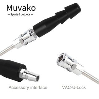 Muvako อุปกรณ์เชื่อมต่อด่วน, อะแดปเตอร์ล็อค Vac U สีดํา ที่ทนทาน, ไฟฉาย|สปริงเชื่อมต่อ VAC ทนทาน งอได้|อุปกรณ์ยึด