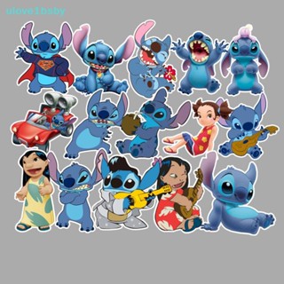 Ulove1bsby สติกเกอร์ ลายการ์ตูน Stitch กันน้ํา DIY สําหรับติดตกแต่งของเล่นเด็ก 55 ชิ้น