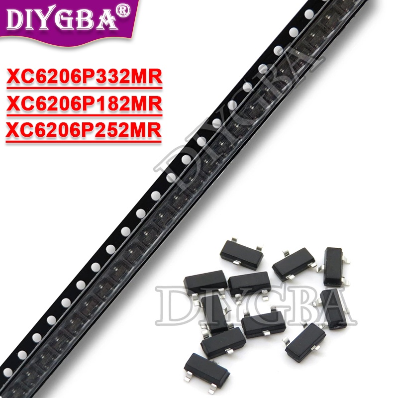 100PCS ใหม่ XC6206P332MR SOT XC6206P332 SOT23 XC6206 SMD(2K) XC6206P252MR XC6206P252 SOT-23 ชิปเซ็ต