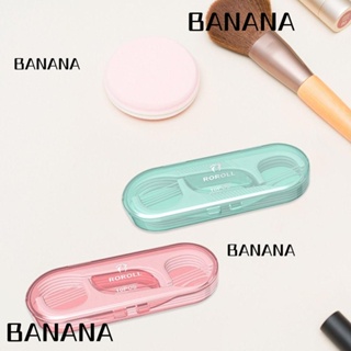 Banana1 ชุดไม้จิ้มฟัน ไหมขัดฟัน พลาสติกใส พร้อมกล่องเก็บ สีเขียว สีชมพู 5 กล่อง