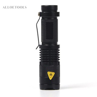 Q5 ไฟฉาย UV 395 สีม่วง ซูมได้ ตรวจสอบเงิน แบตเตอรี่ AA สําหรับตรวจเช็คเครื่องหมาย [alloetools.th]