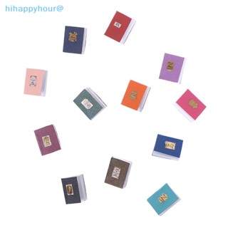 Hihappyhour โมเดลหนังสือจิ๋ว 1/12 คลาสสิก หลากสี สําหรับตกแต่งบ้านตุ๊กตา 4 ชิ้น ต่อชุด