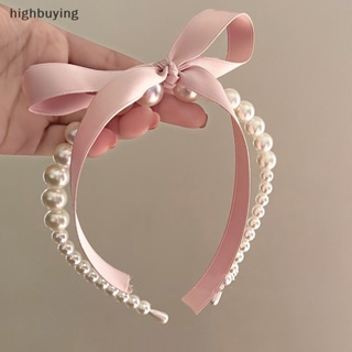 [highbuying] ที่คาดผม ประดับโบว์ ไข่มุก สไตล์ฝรั่งเศส สําหรับเด็กผู้หญิง งานแต่งงาน เจ้าหญิง ปาร์ตี้ ใหม่ พร้อมส่ง