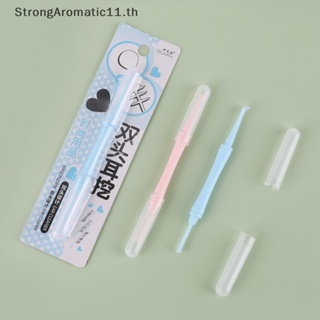 Strongaromatic 2 In 1 ไม้แคะหู แบบพลาสติก 360 องศา° ไม้กวาดเกลียว