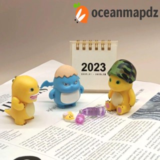 Oceanmapdz โมเดลฟิกเกอร์ PVC รูปการ์ตูนมังกรนมน้อย 7 ชิ้น ต่อชุด