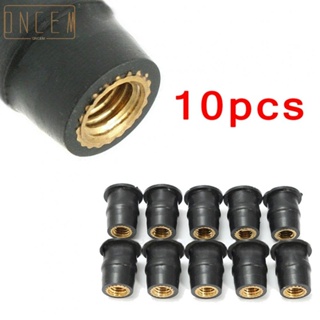 【ONCEMOREAGAIN】Rubber Nut 10 PCS 12.8*13.8mm Accessories Fixing Motorcycle Nut Fastener