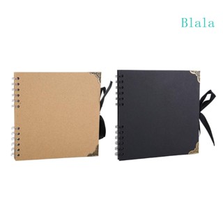 Blala อัลบั้มรูปภาพกระดาษคราฟท์ แบบพกพา 60 หน้า อุปกรณ์เสริม สําหรับวันแม่