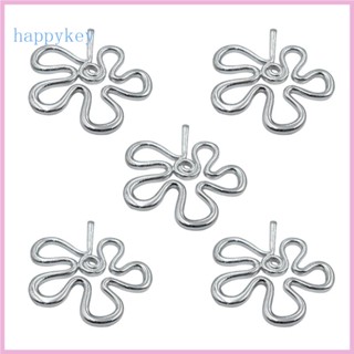Hap จี้สร้อยคอ โลหะผสม ลายดอกไม้ DIY