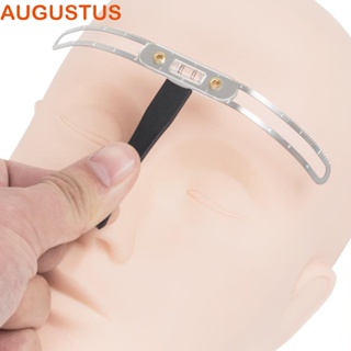 Augustus แม่แบบลายฉลุคิ้ว 3D PMU สามจุด ใช้ง่าย สําหรับเขียนคิ้ว