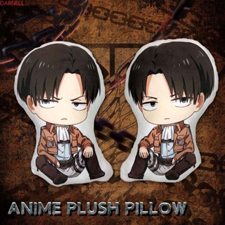 Darnell หมอนตุ๊กตานุ่ม รูปการ์ตูน Attack on Titan Manga Peripheral Levi Ackerman สองด้าน ของเล่นสําหรับเด็ก