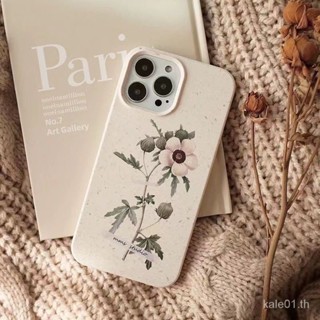 เคสป้องกันโทรศัพท์มือถือยาง แบบนิ่ม ลายดอกไม้ กันกระแทก สําหรับ iPhone 14promax 13 12 11 xs xr 78P