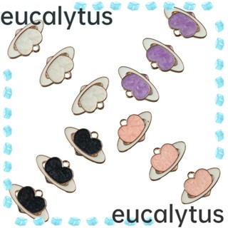 Eucalytus1 จี้รูปหัวใจ โลหะผสมสังกะสี หลากสี สําหรับทํางานฝีมือ DIY