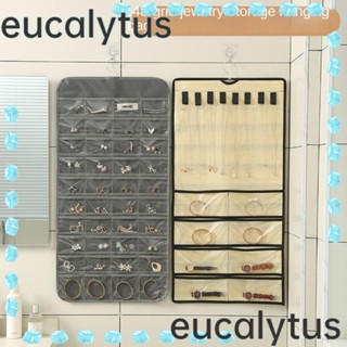 Eucalytus1 ที่เก็บเครื่องประดับ สร้อยคอ ต่างหู แบบสองด้าน แบบพกพา 2 สี 2 ชิ้น