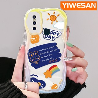 สําหรับ VIVO S7 V20 Pro V15 Pro เคสการ์ตูนน่ารัก ดาว สายรุ้ง กระต่าย ลวดลาย เคสใส เนื้อครีม ใส เคสโทรศัพท์ ฝาครอบป้องกัน