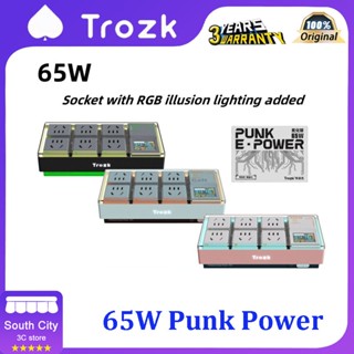 Trozk ปลั๊กพ่วง 65W Esports 65W อเนกประสงค์ ชาร์จเร็ว RGB