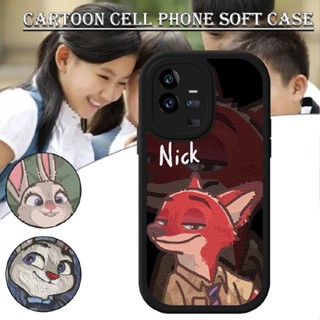 Cartoon Rabbit Fox Phone Case Protective Case for VIVO IQOO 7/8/9/10/11/PRO/Z7