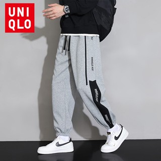 Uni..qlo [M-5XL] ใหม่ กางเกงวอร์มลําลอง ทรงหลวม ขนาดใหญ่ แฟชั่นฤดูใบไม้ผลิ และฤดูใบไม้ร่วง สําหรับผู้ชาย 2023