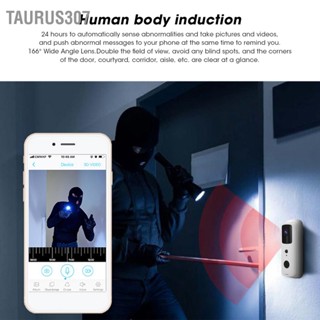 Taurus307 ออดวิดีโอไร้สายอัจฉริยะ WIFI 1080P APP รีโมทคอนโทรลอินเตอร์คอม Night Vision สีขาว 90-260V