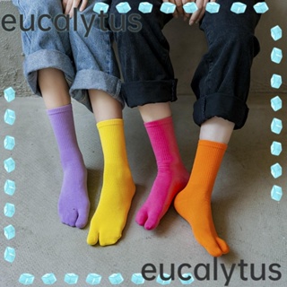 Eucalytus1 ถุงเท้าผ้าฝ้าย แบบแยกนิ้วเท้า ใส่สบาย