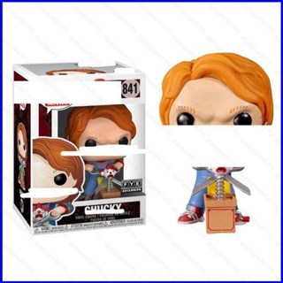 Stm FUNKO POP เด็กเล่น CHUCKY ฟิกเกอร์ โมเดลตุ๊กตา ของเล่นสําหรับเด็ก ตกแต่งบ้าน ของขวัญ ของสะสม เครื่องประดับรถยนต์