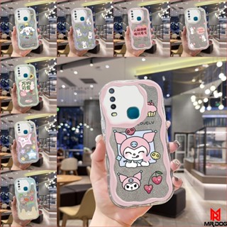 เคส VIVO Y11 Y12 Y15 Y17 Y19 Y20 Y20S Y12S Y12A Y15S Y15A Y01 Y01A Y20SG เคสโทรศัพท์ใสลายครีมพร้อมบัตรเพชร