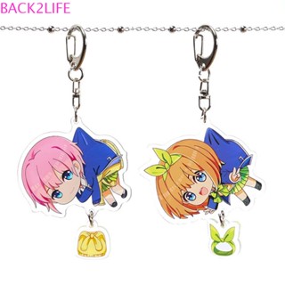 Back2life พวงกุญแจ ลายการ์ตูน Nakano Miku Yotsuba Itsuki Gotoubun No Hanayome Nakano Ichika สําหรับตกแต่งภายในรถยนต์