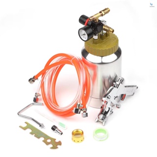 {fash} 2L Pressure Pot Tank with Air Spray  and Regulator for Natural Stone Sprayer Putty Sprayer Paint Sprayer 3.0mm Pore Diameter (Seal ring color send randomly)