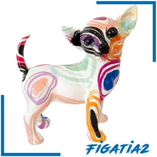 [Figatia2] ฟิกเกอร์เรซิ่น รูปปั้นสุนัขชิวาวา ขนาด 7.5x7x3.7 นิ้ว อเนกประสงค์ สําหรับตกแต่งห้องนอน ห้องนั่งเล่น