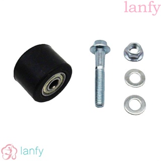 Lanfy ลูกรอกโซ่ น้ําหนักเบา 8 มม. สีดํา สําหรับรถจักรยานยนต์วิบาก