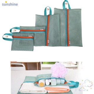 Ssunshine กระเป๋าเดินทาง กระเป๋าจัดระเบียบเรียบร้อย 4 ชิ้น/ชุด