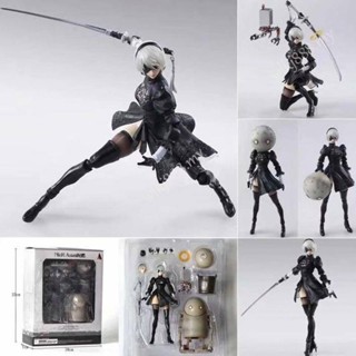 Neal Automata YoRHa No 2 type B 2B Play &amp; Arts โมเดลตุ๊กตาฟิกเกอร์ ของเล่นสําหรับเด็ก