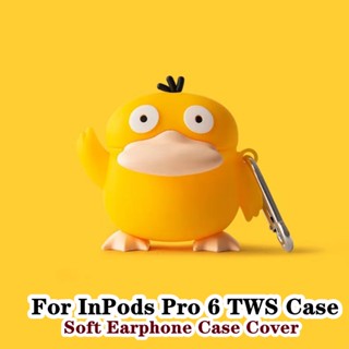 【Ĕĕ】เคสหูฟัง แบบนิ่ม ลายการ์ตูนฉลาม สําหรับ InPods Pro 6 TWS Pro6