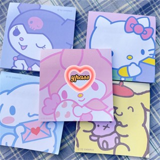 CYREAL CYREAL น่ารัก Cudded Sanrio Post-it Notes Ins Style Post-it Notes Cartoon N-times Stickers Thickened Student Message Stickers