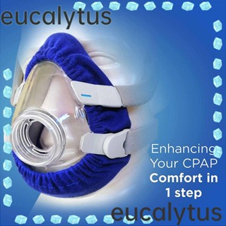 Eucalytus1 ผ้าคลุม CPAP ผ้าฝ้าย ลดการรั่วไหลของอากาศ แบบเต็มหน้า 2 ชิ้น