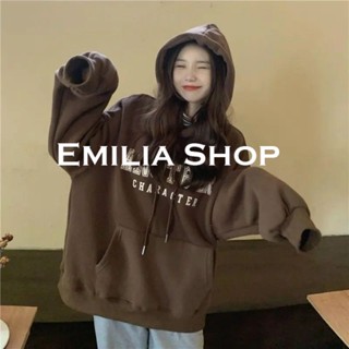 EMILIA SHOP  เสื้อผ้าผู้ญิง แขนยาว เสื้อฮู้ด  Comfortable รุ่นใหม่ ทันสมัย Trendy CT112902 36Z230909