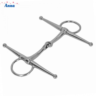 【Anna】Full Cheek Horse Snaffle 125mm Mouth Bit Equestrian Bits Chewing Mouth Roller