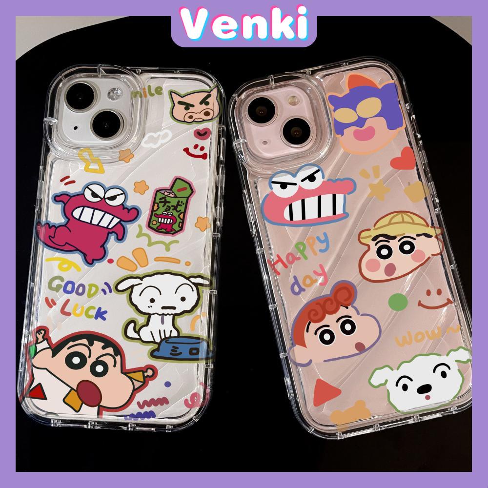Venki - ใช้งานร่วมกับ iPhone 11 เคสโทรศัพท์น้ำลูกฟูกโปร่งใส TPU กันกระแทกนุ่มน่ารักการ์ตูนเด็กใช้งานร่วมกับ iPhone 14 13 PRO MAX 12 XS XR 7 8 PLUS