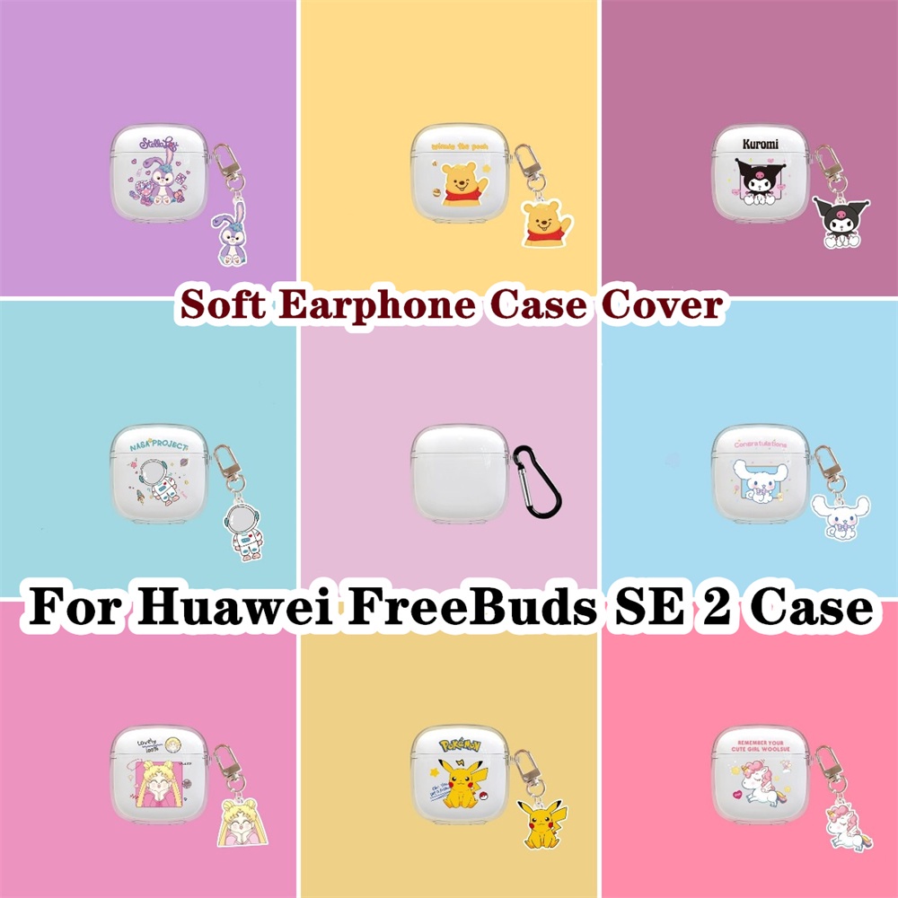 พร้อมส่ง! นําไปใช้กับ Huawei FreeBuds SE 2 เคส Case เคสหูฟัง ลายการ์ตูนโปร่งใส ซิลิโคนนุ่ม เคส เคสหูฟัง