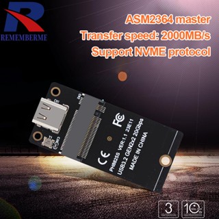 [rememberme.th] บอร์ดอะแดปเตอร์แปลง M.2 เป็น Type C 2000MB/s NVME สําหรับ SSD 2230 42 60 80